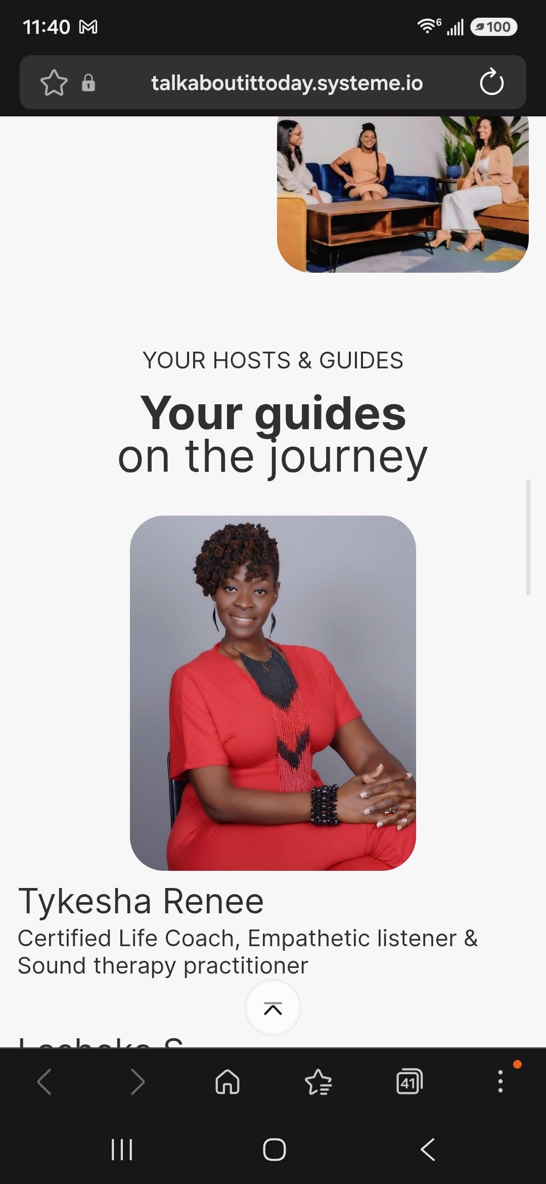 The Talk Line certified life coach